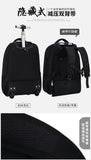 Men Trolley Backpack Shoulders Travel Bag with Wheels 24 Inch Students Rolling Luggage Business Trolley Large Capacity Suitcases Aimak Store