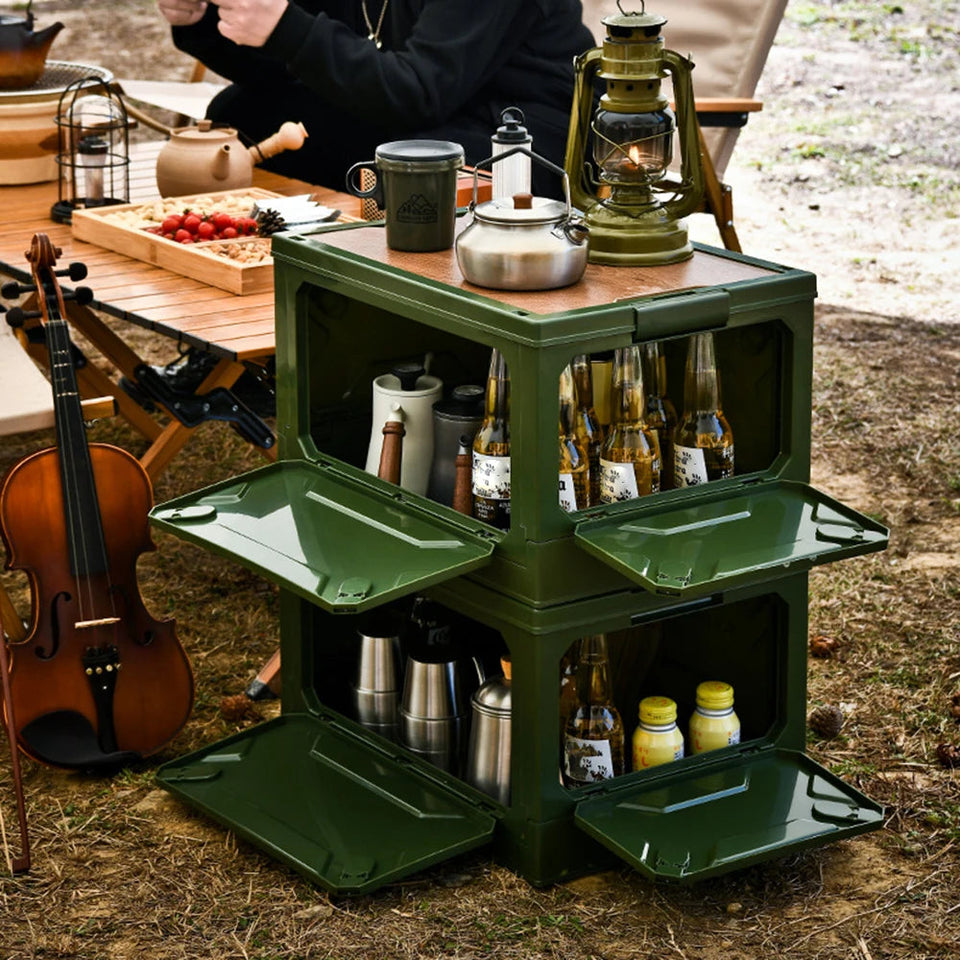 1PC Collapsible Outdoor Camping Car Storage Box Multi-Functional Storage Box Table Dual-Purpose Car Trunk Organizer Aimak Store