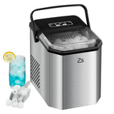 Countertop Ice Maker, 26 lbs in 24 Hrs, 9 Cubes Ready in 6 Mins with Ice Scoop and Basket, Portable Ice Cube Maker Self-Cleaning Aimak Store