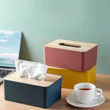 1pc Tissue Box Cover for Disposable Paper Facial Tissue, Rectangular Holder for Desk, Office Aimak Store