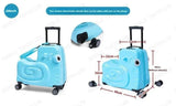 Cartoon children's trolley case Rideable Universal wheel children's travel password case Large capacity children's luggage Aimak Store