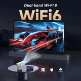 VOXFLIX  HY300 Pro MAX 1080P Full HD Projector Android 13 Wifi 6.0 BT5.2 Cinema Sound Speaker Protable Mini Projetor Supports 4K Aimak Store