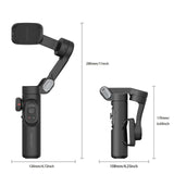 AOCHUAN 3-Axis Handheld Gimbal Stabilizer for Smartphone with Fill Light for iPhone Android Face Tracking Tiktok Vlog Smart XE Aimak Store