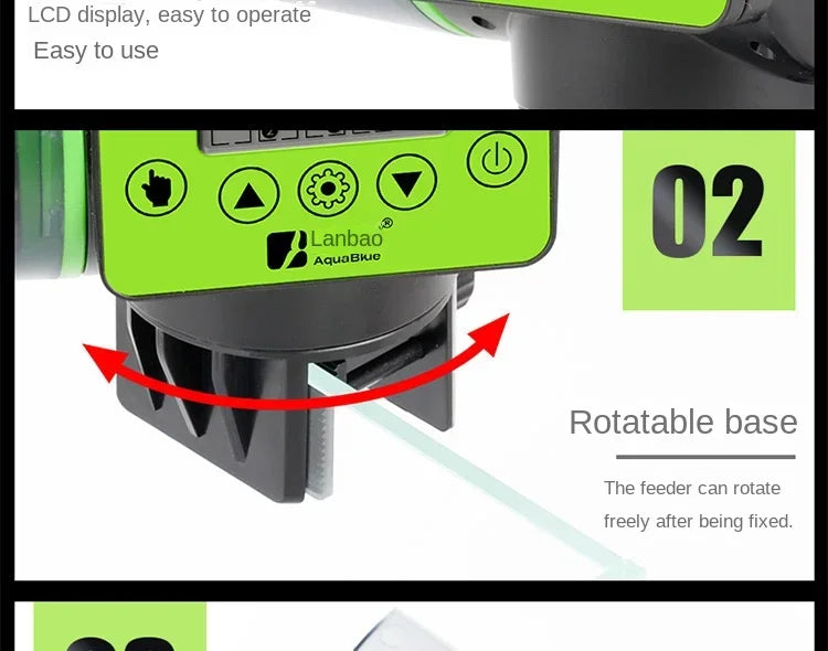 Cool Automatic Fish Feeder Digital Fish Tank Aquarium Electrical Plastic Timer Feeder Food Feeding Dispenser Tool Fish Feeder Aimak Store