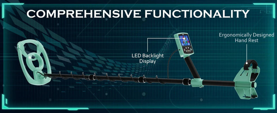 2024 New Underground Metal Detector Gold LCD Search Target ID Max Depth Treasure Hunting PinPointer Waterproof Locate Model Aimak Store