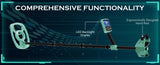 2024 New Underground Metal Detector Gold LCD Search Target ID Max Depth Treasure Hunting PinPointer Waterproof Locate Model Aimak Store