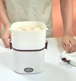 Electric Rice Cooker 220V Multi-functional Lunch Box Single/Double Layer Cooking Machine Food Steamer Food Storage Box EU Plug Aimak Store