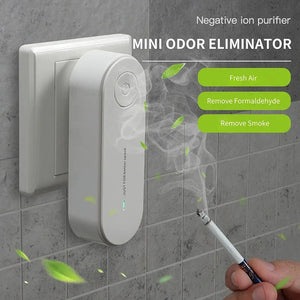 Portable Air Purifier Anion Filter Plug-in Negative Ion Generator Smoke Remover Odor Eliminator Cleaner for Home Office Aimak Store