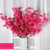 Bougainvillea Artificial Flower Silk Fake Flower Wedding Home Decor Garden Engineering Landscaping Plants Garland Flower Wall Aimak Store