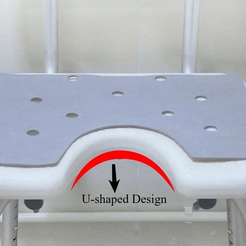 Adult bath chair Bathroom Chair Shower Seat Adjustable Height Shower Chair for Senior Bath Chair for Elderly Bathroom Stool Aimak Store