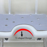 Adult bath chair Bathroom Chair Shower Seat Adjustable Height Shower Chair for Senior Bath Chair for Elderly Bathroom Stool Aimak Store