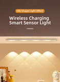LED Motion Sensor Wireless Ultra Thin Night Light USB LED Wine cooler Light For Kitchen Cabinet Bedroom Wardrobe Indoor Lighting Aimak Store