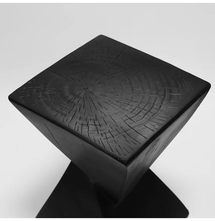 Lightweight Concrete Accent Table,Modern Geometry Side Table for Indoor and Outdoor,Small Bedside End Table Sofa Vanity Coffee Aimak Store