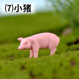 Farm PVC Craft Gift Landscape DIY plastic animal decoration farmer Horse Cow Animal miniature figurines Modern Home Decoration Aimak Store