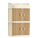 3-Layer Makeup Storage Organizer Makeup Organizer Box Bathroom Beauty Standing Organizer for Bathroom Countertop Vanity Aimak Store