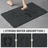 Special-shaped bathroom diatom mud absorbent floor mat toilet non-slip foot mat door mat entrance mat Aimak Store