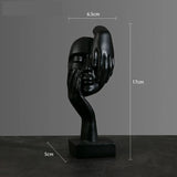 Resin Abstract Mask Statues European Miniature Figurines for Interior Home Office Study Desktop Figure Ornament Decor Gift Aimak Store