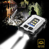 8 Modes Waterproof Mini Keychain Flashlight Magnet USB C Rechargeable EDC 800 High Lumens LED&COB Portable Clip on Flashlights Aimak Store