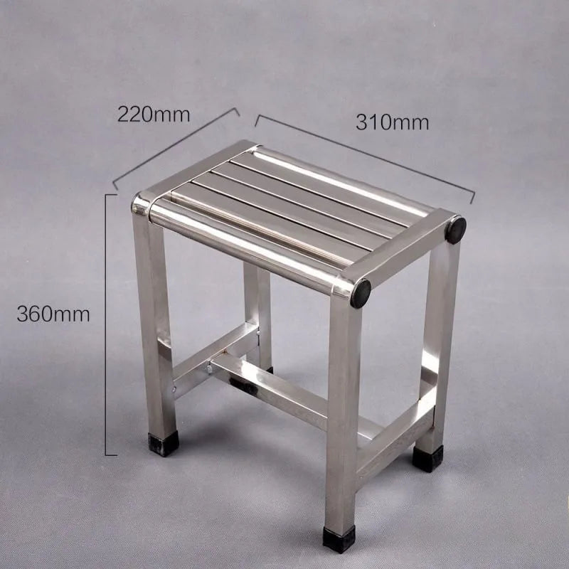Multi-size Stainless Steel Stool Bathroom Thickened Foot Stool Home Factory Console Use Multifunctional Furniture Mueble Aimak Store