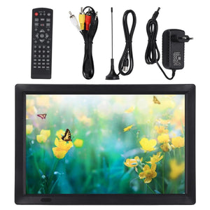 14 HD Portable Digital TV ISDB-T with Stand, Tuner for home & Car, EU Plug 110-220V - Compact Entertainment Solution Aimak Store