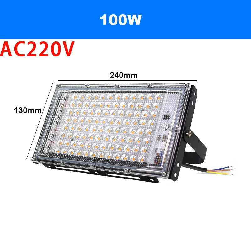 LED Light Adjust Angle Blue Light Floodlight 50/100/150W EU (No) Plug AC220V Outdoor LED Spotlights USB DC5V Party Lighting Lamp Aimak Store