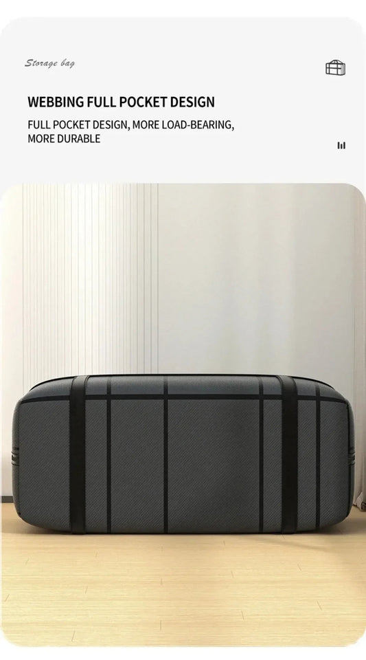 Clothing and Quilt Bag Thickening and Widening Strong Load Bearing Capacity Storage Bag Big Opening Non Woven Fabric Packing Bag Aimak Store