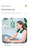 New Mini Neck Fan Portable Bladeless Hanging Neck 1200mAh Rechargeable Air Cooler 3 Speed Mini Summer Sports Fans Aimak Store