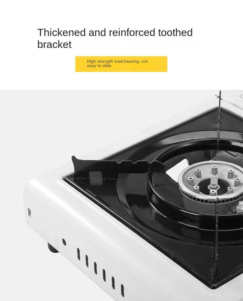 [Without Gas Cylinder]Portable Gas Powered Stove Burner Household Stainless Steel Camping Gas Stove Outdoor Butane Gas Cooktops Aimak Store