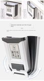 Wall Mounted Hanging Cabinet Rubbish Waste Bin Container Folding Kitchen Trash Can Garbage Storage Box Bags Aimak Store