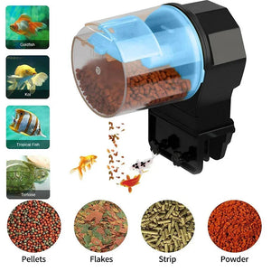 Automatic Fish Tank Feeder Intelligent Timing Automatic Feeder Aquarium Goldfish Feeder Large Capacity Goldfish Aquarium Feeder Aimak Store