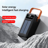 Xiaomi 100000mAh Solar Panel Power Bank Fast charging Comes with Four Wire External Battery Pack with Flashlight For Outdoors ﻿ Aimak Store