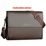 Square Side Crossbody Bag Document Leather Executives Briefcases for Men Designer Business Tote Bag Wallet Shoulder Handbag Aimak Store
