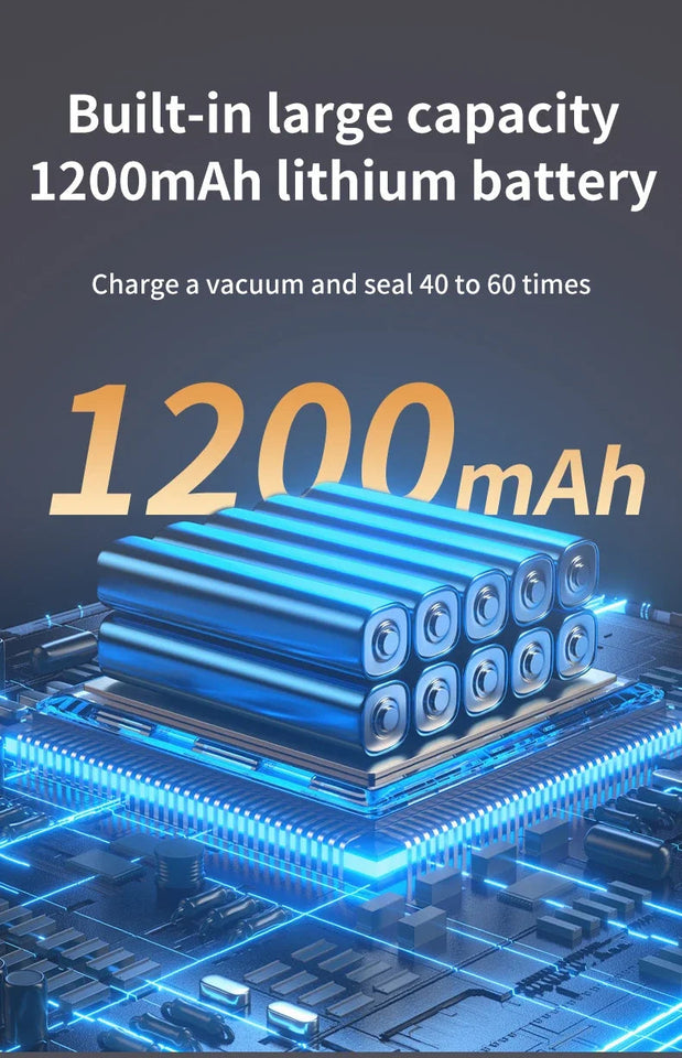 BIESUO Mini Wireless Fully Automatic Vacuum Sealing Machine Household Small Portable Food Packaging Plastic Sealing Machine Aimak Store