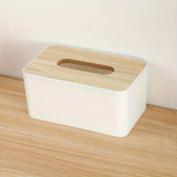 1pc Tissue Box Cover for Disposable Paper Facial Tissue, Rectangular Holder for Desk, Office Aimak Store