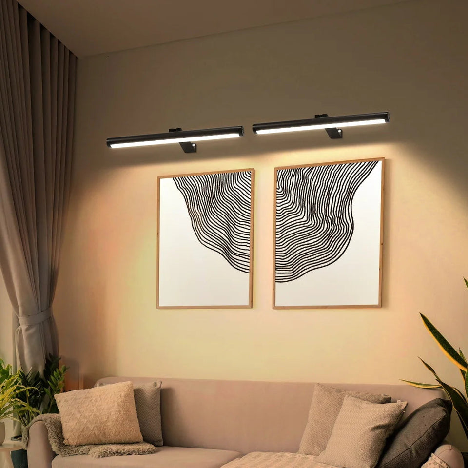 USB Rechargeable LED Wall Light Dimmable Mural Lamp Modern Wireless Aluminum Led Spotlights for Paintings Pictures Wall Lighting Aimak Store