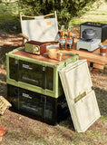 UFORU Outdoor camping storage box Car trunk organizer Car multilayer thickened with cover picnic storage folding box Aimak Store