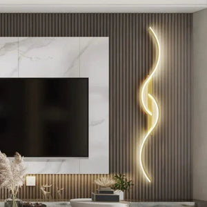 LED Wall Lamp 60/80/100CM Smart Remote Control Adjustable Color Temperature Brightness Bedroom Bedside Living Room Wall Sconces Aimak Store