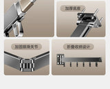 Foldable No Drill Wall Mounted Clothes Drying Rack, Indoor Outdoor Retractable Hanger, Space-Saving Design for Balcony Aimak Store