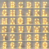 1pc White Decorative Led Light Up 6.3'' Number Letters Sign Night Lights Marquee For Home Wedding Party Birthday Christmas Decor Aimak Store