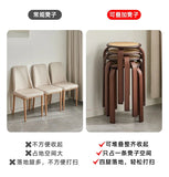 Bamboo Dining Stools Resin Rattan Woven Makeup Chair Stacking Storage Kitchen Seat Stable And Load-bearing Restaurant Furniture Aimak Store