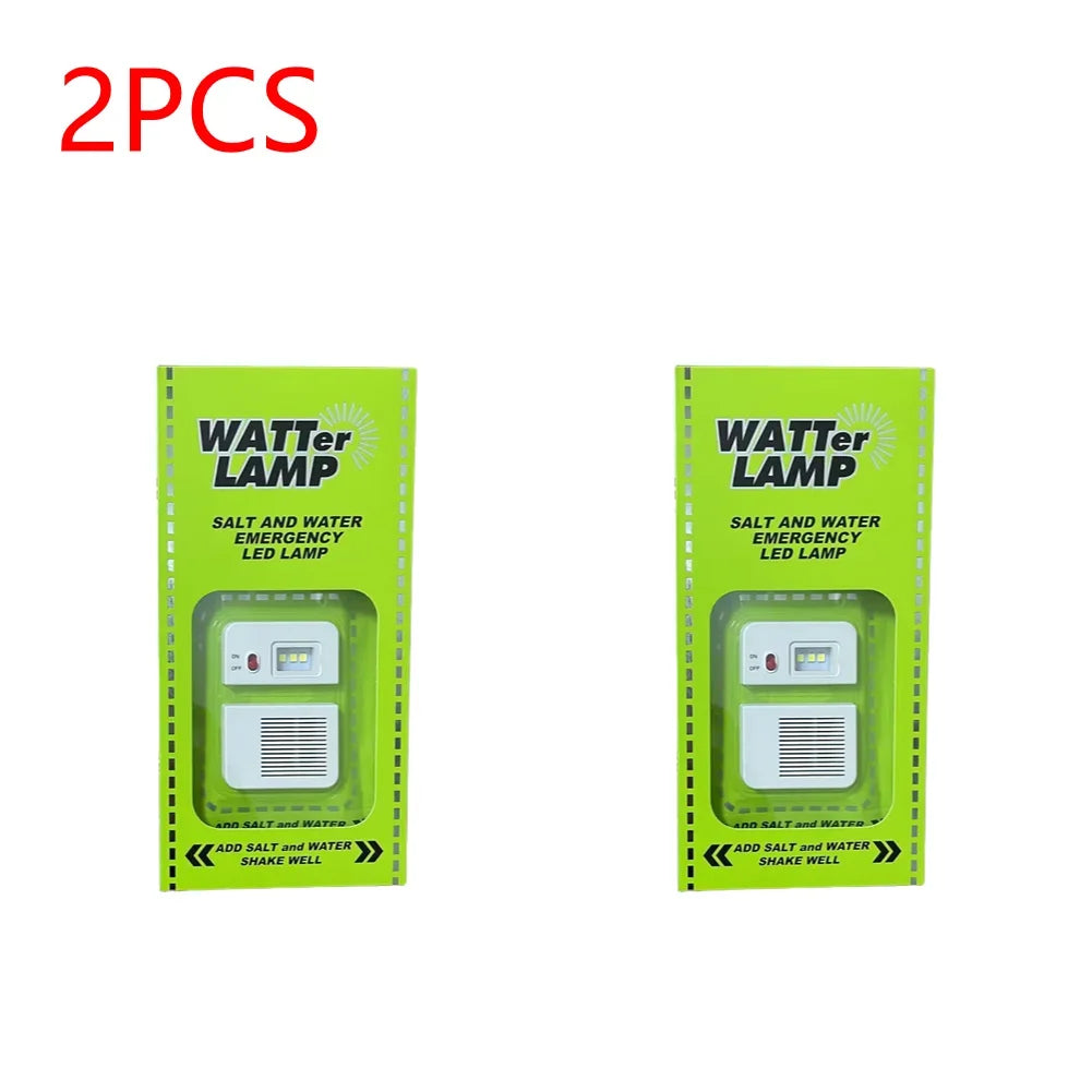 LED Salt Water Emergency Lamp Camping Energy Saving Lamp Waterproof Portable Night Fishing Lamp Travel Supplies for Car Outdoor
