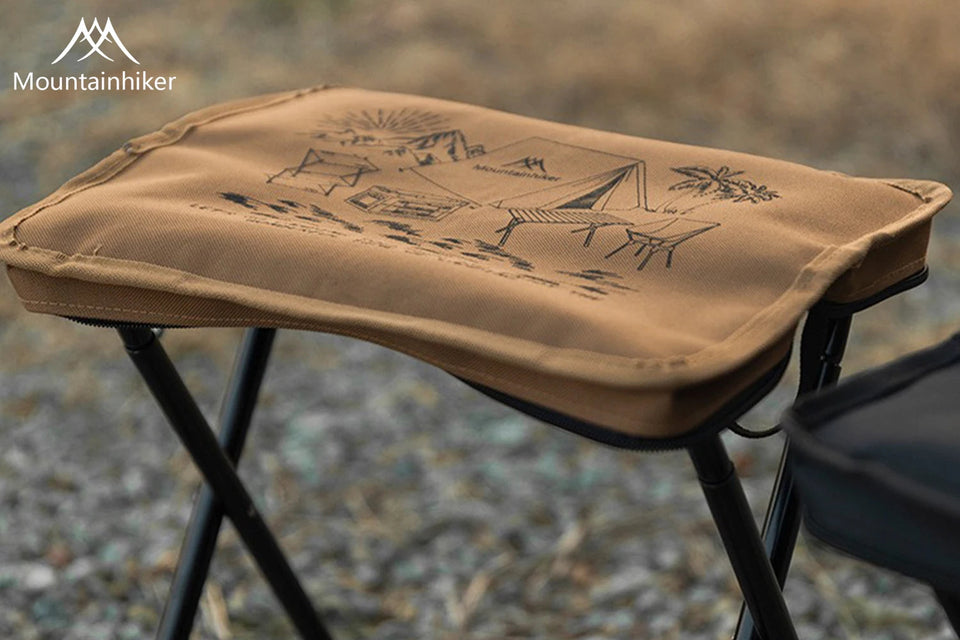 Mountainhiker camping portable folding stool ultra-light aluminum alloy storage chair mini fishing chair picnic light furniture Aimak Store