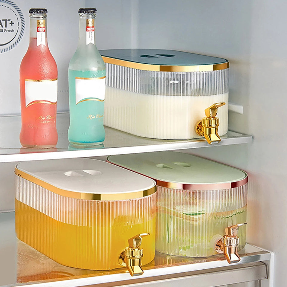 Large Cold Kettle Refrigerator With Faucet Lemonade Bottle Drinkware Kettle Pot Beverage Dispenser Home Cool Water Jug Bucket Aimak Store