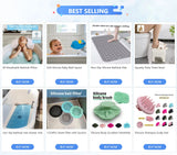 non-slip bathtub mat shower mat  with drain holes and suction cups machine washable household bathroom shower carpet bathroom Aimak Store