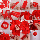 Chinese Lantern Hanging For 2024 Chinese New Year Chinese Red Lucky Lantern Hanging Spring Festival Home Decoration Lanterns Aimak Store