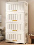 4 Floor Multifunctional Folding Storage locker Thickening Folding Wardrobe Storage Cabinet Home Folding Storage Box With Pulley Aimak Store