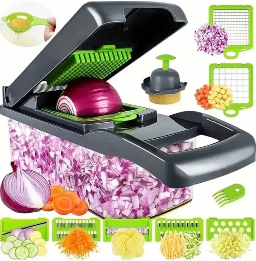 14/16 in 1 kitchen vegetable slicer, household multifunctional vegetable slicer, potato slicer, slicer, salad slicer, and slicer Aimak Store