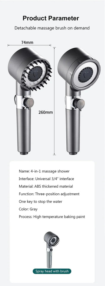 Xiaomi MiJia Shower Head High Pressure Filter Showerhead 3 Mode Water Saveing Massage Shower Head with Hose Bathroom Accessories Aimak Store