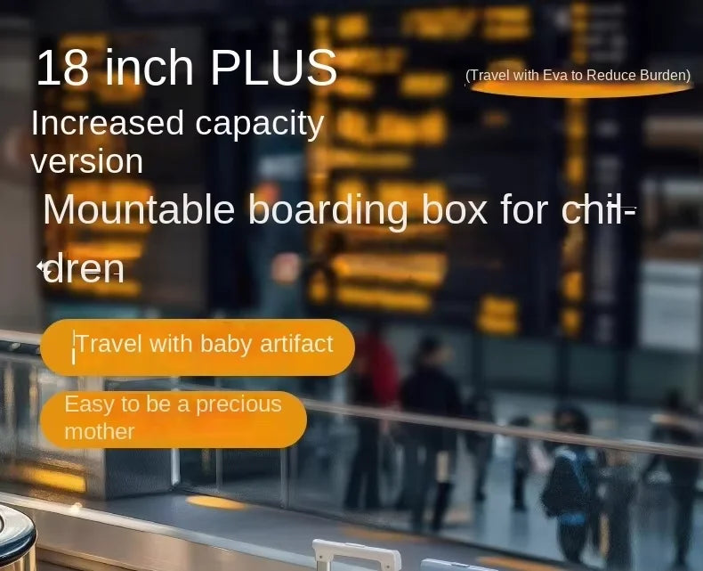 Travel suitcases can sit and ride children's luggage new lazy walking children trolley case boys girls wooden horse suitcase Aimak Store