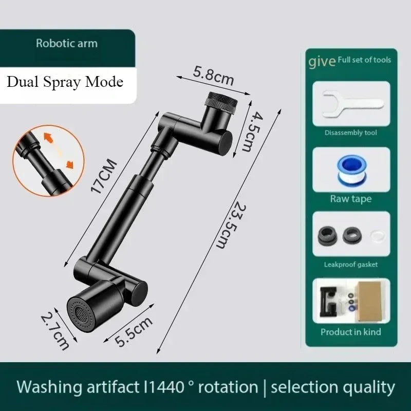 360° Swivel Faucet Extender, Water Saving Tap Sprayer with 3 Modes, for Kitchen, Bathroom Sink, RV Camper & Home Use Aimak Store